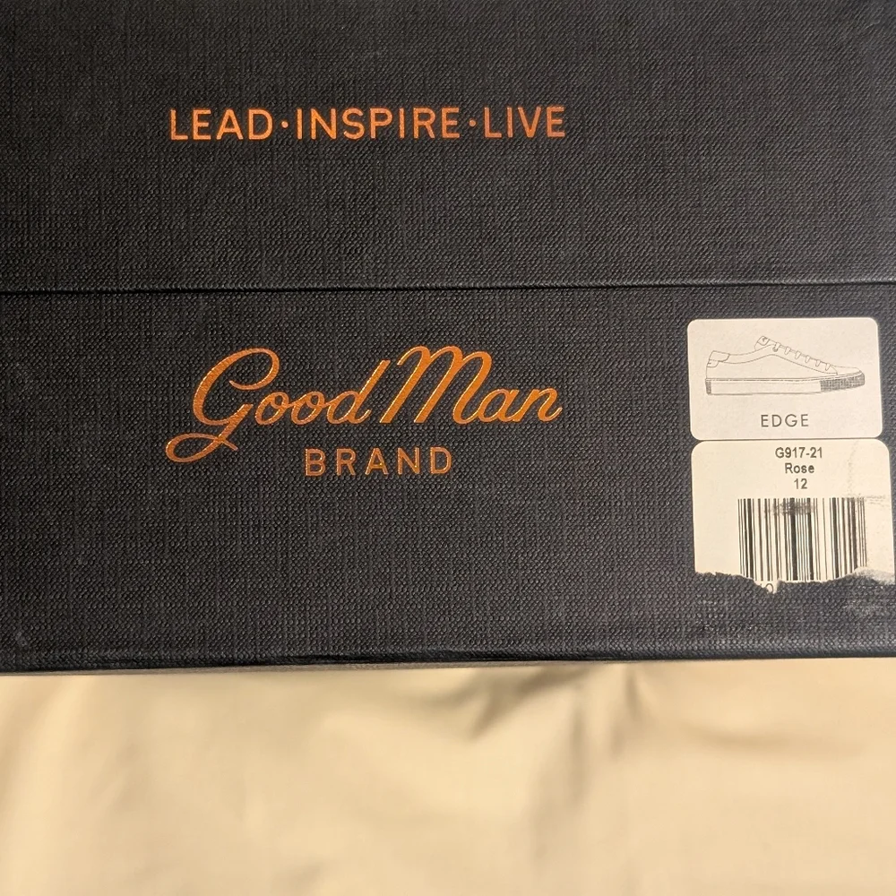 GOOD MAN BRAND Pink Italian Leather Sneakers Men's 12 - Picture 7 of 8